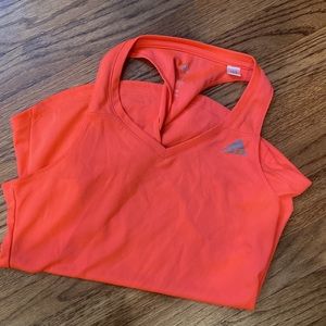 Neon Pink Addidas Racerback Tank